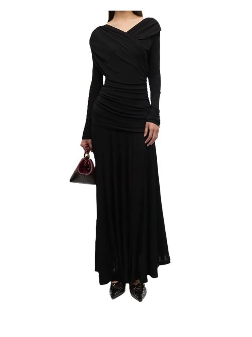 Jersey Maxi Dress Ganni Ganni | T4213BLACK 099